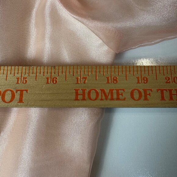 NEW Jessica Howard Blush Sheer Wrap Blouse Ribbon Tie Size 8 USA Vintage Evening - Picture 10 of 11
